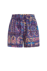 Ma620 Violet Print Shorts