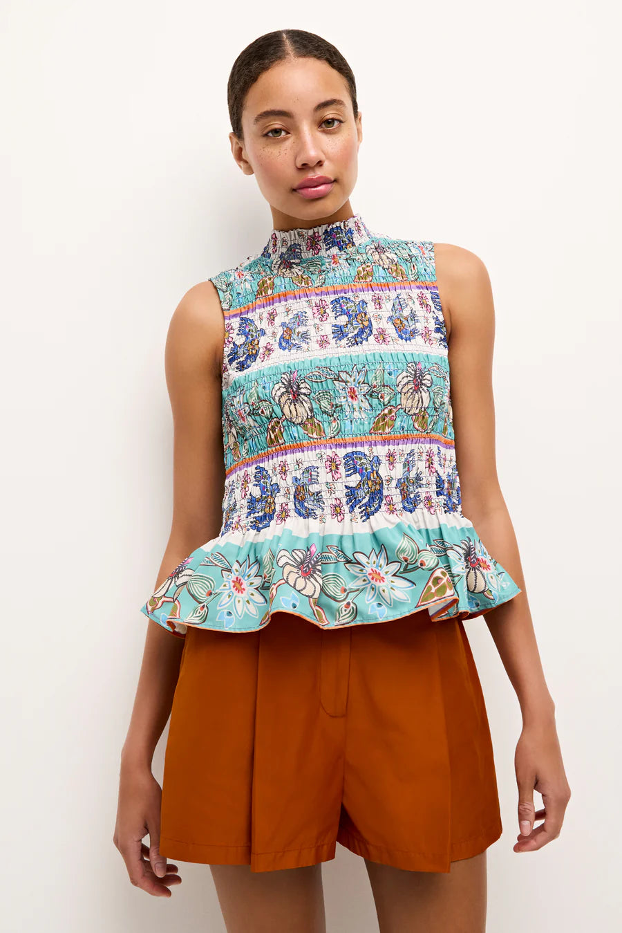 Ma1q11 Folklore Smocked Top