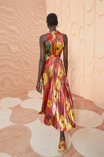 Load image into Gallery viewer, Ul230170 Medallion Midi Silk Dress
