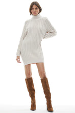 Load image into Gallery viewer, Yf31048 Sea Salt Cable Knit Dress
