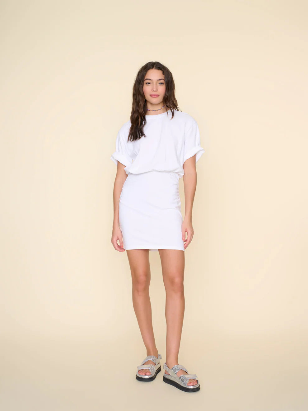 Xix4okj001 White Tshirt Dress