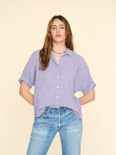 Load image into Gallery viewer, Xix355597 Xirena Purple Textured Cotton Top
