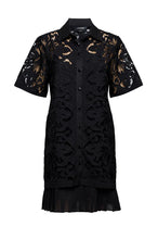 Load image into Gallery viewer, Le3099 Black Eyelet Dress
