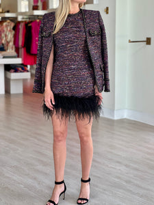 Re1799 Rebecca Vallance Monet Mini Feather Dress
